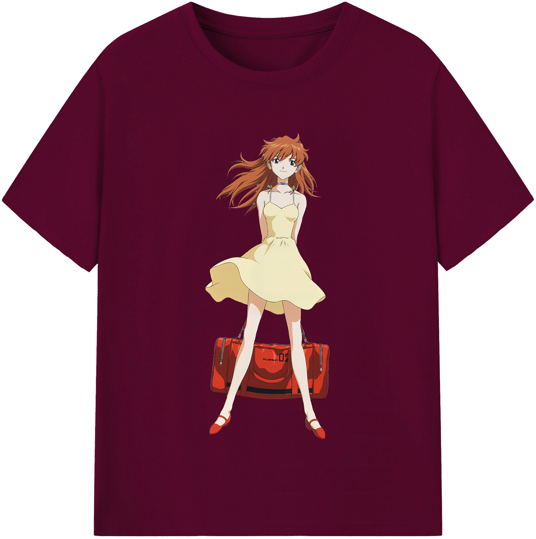 （画像用） EVA 新世紀エヴァンゲリオン レディースカジュアルプリントTシャツ（綿100％）